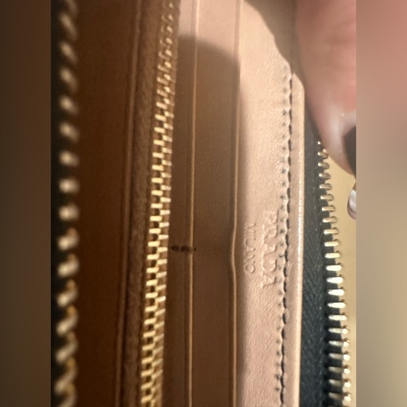 Prada Leather 3/4 zip Bow Long Wallet - Picture 8 of 11